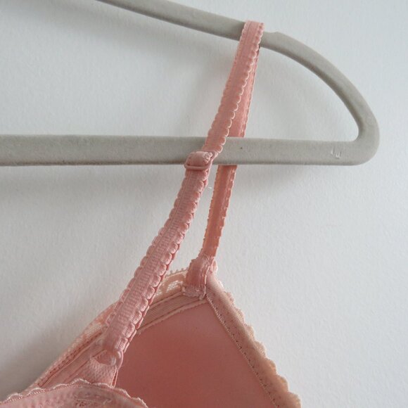 PASSIONATA BY CHANTELLE Let's Play Push-Up T-Shirt Underwire Bra Blush Pink Lace - Picture 11 of 15